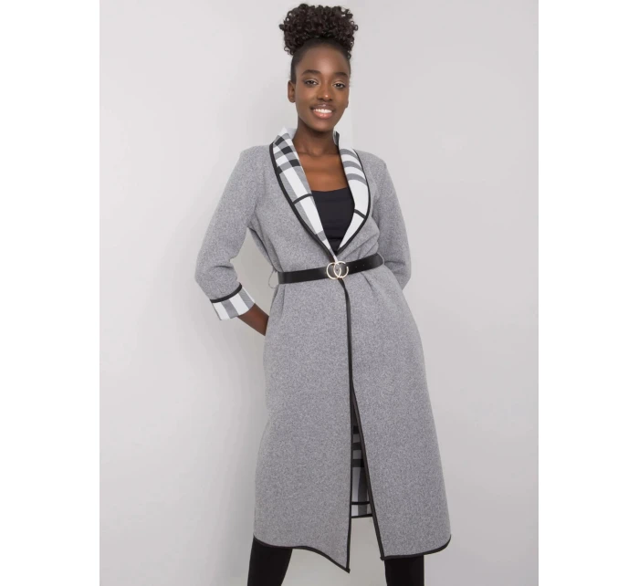 Dámský kabát DHJ EN A5753.38X Šedá - FPrice