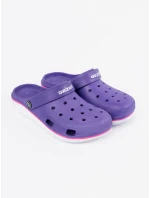 Luxusní fialové nazouváky dámské na plochém podpatku Luxusní fialové nazouváky dámské na plochém podpatku