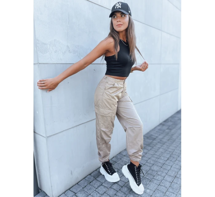 Dámské padákové kalhoty ADVENTURE beige UY1639