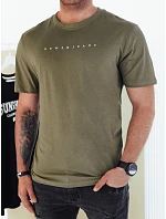 Pánské zelené tričko s potiskem FashionStreet RX5477 Pánské zelené tričko s potiskem FashionStreet RX5477