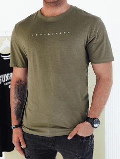 Pánské zelené tričko s potiskem FashionStreet RX5477