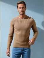 Pánský béžový svetr FashionStreet WX2288