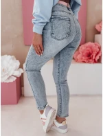 Dámské džínové kalhoty slim fit blue model 21985452 - Dstreet