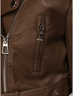 Dámské eko kůže krátké hnědé Ramones FashionStreet TY5672 Dámské eko kůže krátké hnědé Ramones FashionStreet TY5672