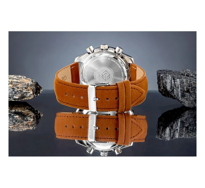 Pánské hodinky Giewont Chronograph Sapphire Brown Green GW8720-A3