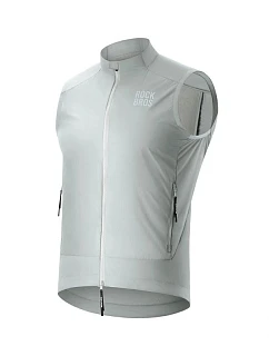 Rockbros větruodolná vesta YDMJ003 jaro/podzim velikost M - bílá/šedá