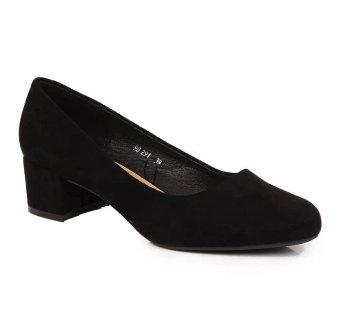 W černé semišové lodičky s model 19443130 - SERGIO LEONE