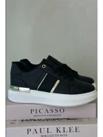 Módní Dámské Tenisky Na Platformě Z Eko Kůže Černé Nevisase Módní Dámské Tenisky Na Platformě Z Eko Kůže Černé Nevisase