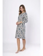 Dámská noční Béžová s modrou potisk model 21875952 - LEVEZA Dámská noční Béžová s modrou potisk model 21875952 - LEVEZA