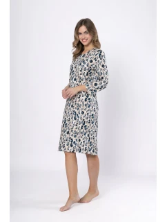 Dámská noční Béžová s modrou potisk model 21875952 - LEVEZA