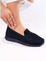 Výborné  tenisky dámské modré bez podpatku