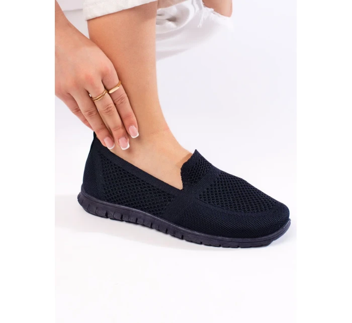 Výborné  tenisky dámské modré bez podpatku