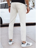 Pánské kalhoty Dstreet v barvě ecru UX4264 Pánské kalhoty Dstreet v barvě ecru UX4264