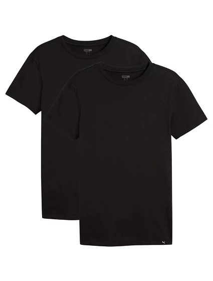 Pánské tričko Puma Everyday Crew Neck Tee, 2 ks, černé, 947245 01