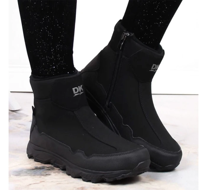DK Jr DK58A nepromokavé zateplené sněhové boty černé DK Jr DK58A nepromokavé zateplené sněhové boty černé