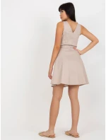 Dámské šaty LK SK béžová model 18116344 - FPrice Dámské šaty LK SK béžová model 18116344 - FPrice