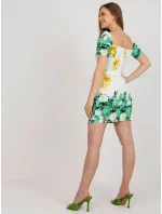 Šaty LK SK 508641 3.05P bílá zelená