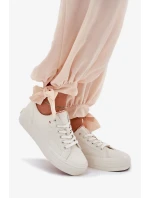 Dámské tenisky na platformě Big Star – světle béžové Dámské tenisky na platformě Big Star – světle béžové