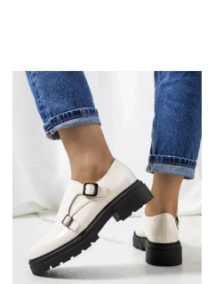 Dámské polobotky 210007BE-LA Ecru s černou - La.Fi Laura