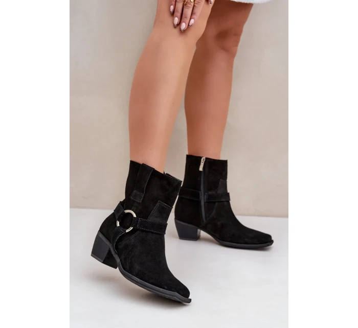 Boty na podpatku  model 203872 Step in style