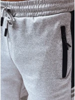 FashionStreet pánské světle šedé teplákové kraťasy SX2256