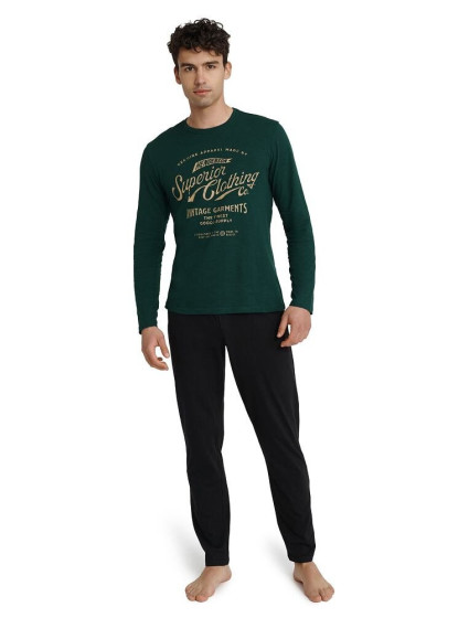 Pánské pyžamo model 18930888 tmavě zelené - Henderson