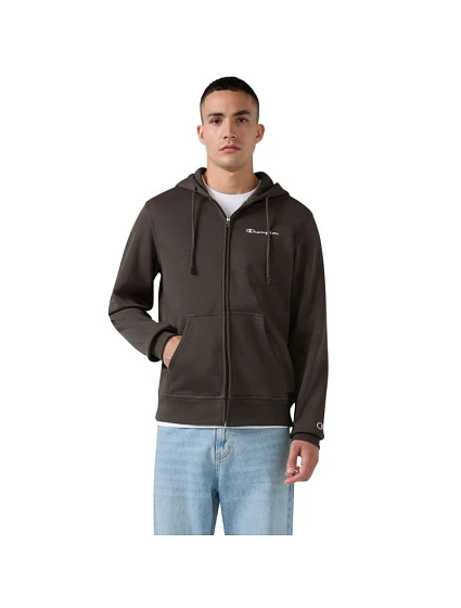 Bluza męska Champion Hooded Full Zip Sweatshirt brązowy 221794 GS509 pánské Bluza męska Champion Hooded Full Zip Sweatshirt brązowy 221794 GS509 pánské
