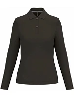Kariban K 244 Dámské piqué polo s dlouhým rukávem 20.K244 dark khaki Kariban K 244 Dámské piqué polo s dlouhým rukávem 20.K244 dark khaki