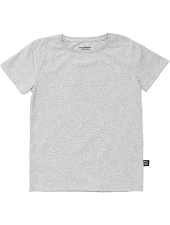 Pure Waste KDTS Dětské tričko z těžké bavlny 74.KDTS grey melange