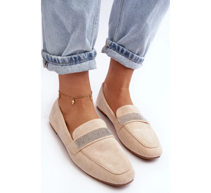 Dámské mokasíny s v béžové barvě model 21643349 - Boto Dámské mokasíny s v béžové barvě model 21643349 - Boto