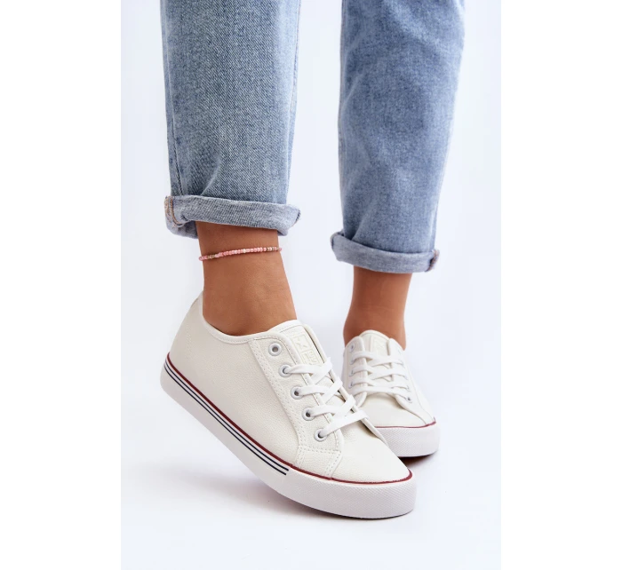 Dámské tenisky z ekokůže bílé model 21646860 - EVENTO