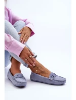 Dámské módní semišové mokasíny modré Rabell Dámské módní semišové mokasíny modré Rabell