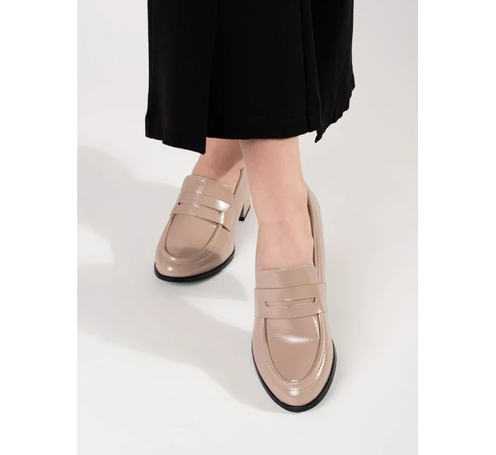 Praktické hnědé dámské polobotky Obcas Praktické hnědé dámské polobotky Obcas