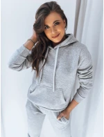 Dámská mikina BASIC s kapucí šedá Dstreet model 21967652 - FashionStreet
