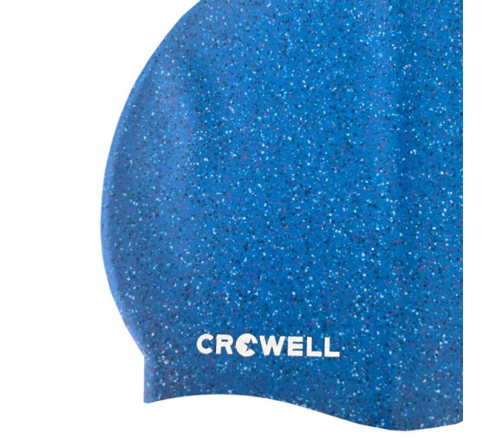 Crowell Recycling Silikonová plavecká čepice v perleťově modré barvě.5