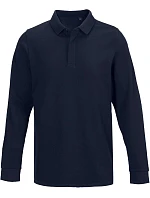 NEOBLU Owen LSL Men Pánské těžké piqué polo s dlouhým rukávem 24.4396 night blue