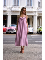 Letní šaty na ramínka  růžové model 18383551 - Moe