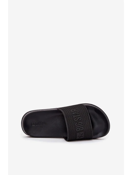 Pánské pantofle na pěnové podešvi Big Star – černé Pánské pantofle na pěnové podešvi Big Star – černé