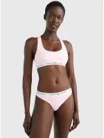 Dámská tanga LOGO WAISTBAND THONG UW0UW03835TOG světle růžová - Tommy Hilfiger Dámská tanga LOGO WAISTBAND THONG UW0UW03835TOG světle růžová - Tommy Hilfiger