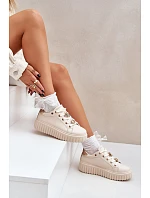 Dámské tenisky 24SP26-4756 béžové - Grelesi Dámské tenisky 24SP26-4756 béžové - Grelesi