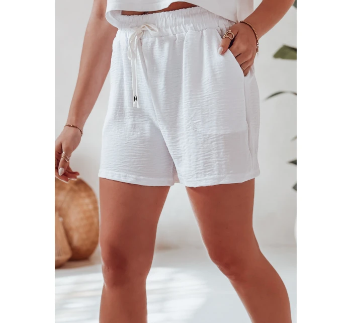 Dámské šortky HOT VIBE white FashionStreet SY0444 Dámské šortky HOT VIBE white FashionStreet SY0444