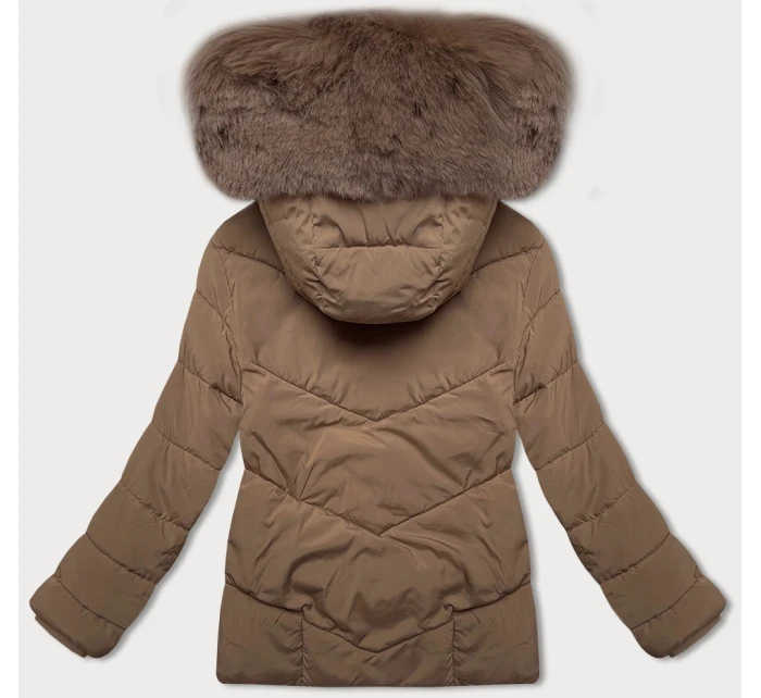 kurtka damska  ciemny beżowy model 21248532 - J.STYLE