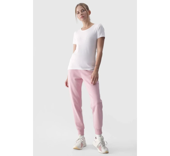 Hladké dámské tričko s logem bílé model 21668535 - 4F Hladké dámské tričko s logem bílé model 21668535 - 4F