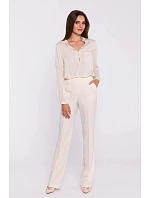 Dámské kalhoty S371 slonovinová - Stylove