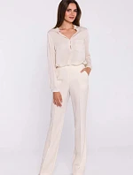 Dámské kalhoty S371 slonovinová - Stylove