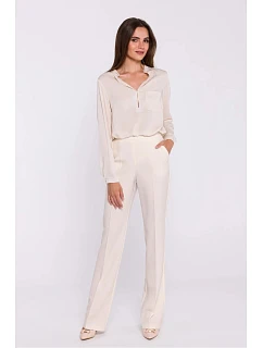 Dámské kalhoty S371 slonovinová - Stylove