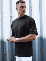 Pánské tričko s potiskem černé FashionStreet RX5506