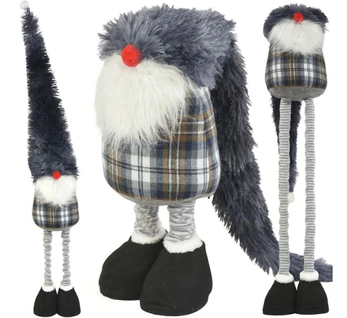 DEKORATIVNÍ TRPASLÍK NA TELESKOPU 38-88CM ŠEDÝ