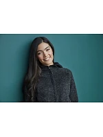 Stedman Lux Knit Fleece Jacket Women Dámská pletená fleecová bunda s kapucí 05.5560 black opal heather Stedman Lux Knit Fleece Jacket Women Dámská pletená fleecová bunda s kapucí 05.5560 black opal heather