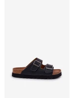 Lehké Pánské Pantofle S Přezkami Eko Kůže Big Star model 21683885 Černé - Big Star Shoes Lehké Pánské Pantofle S Přezkami Eko Kůže Big Star model 21683885 Černé - Big Star Shoes